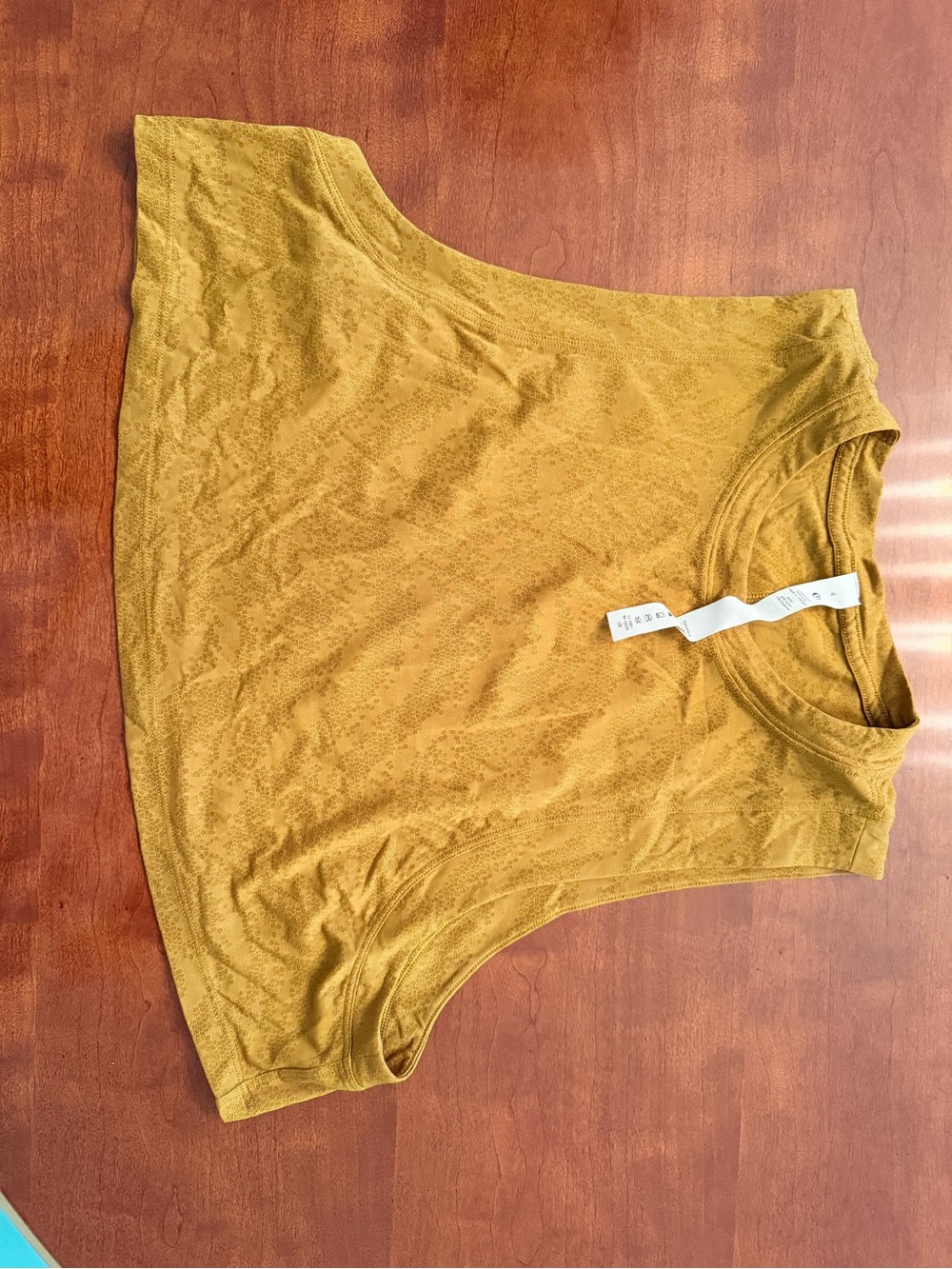 lululemon athletica Mustard Sleeveless Crew Tank
